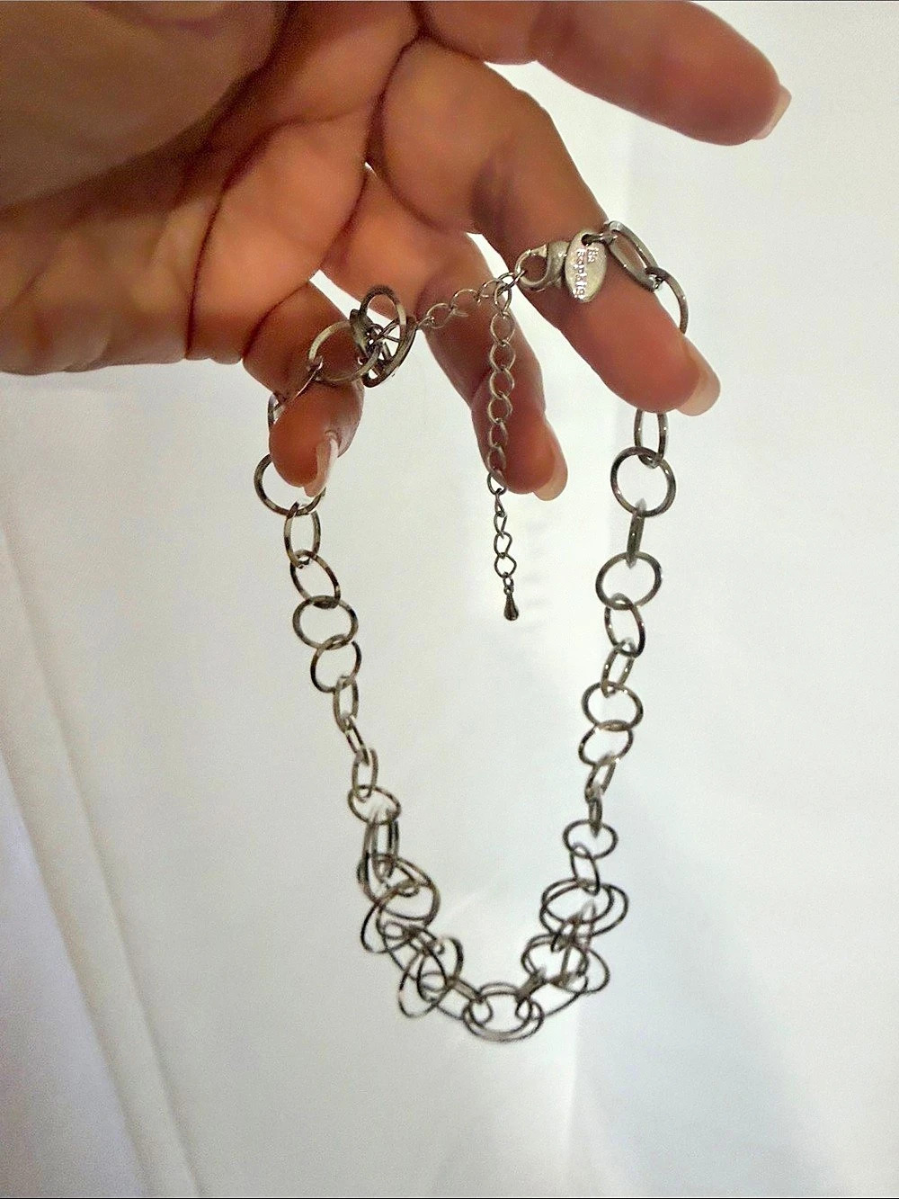 Lia Sophia Silver-Tone Layered Chain Necklace
